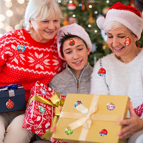 800 Pieces Christmas Stickers Roll 16 Designs Cards Envelope Stickers R369787