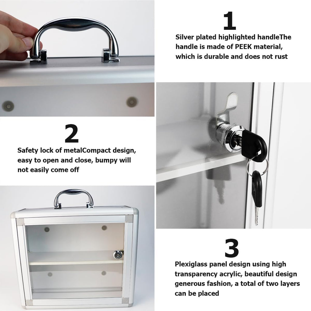 Lockable Storage Containers Set of 1 K44004