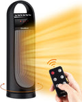 Tower Space Heater, 22" Electric Oscillating Floor Heater with Thermostat, Remote, Timer, 1500W U814804