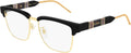 Rectangular Eyeglasses Gold/Black 52mm N2213