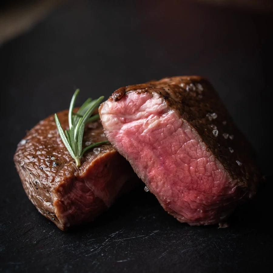 Twelve 6 oz Grass Fed Beef Filet Mignon Steaks I34863
