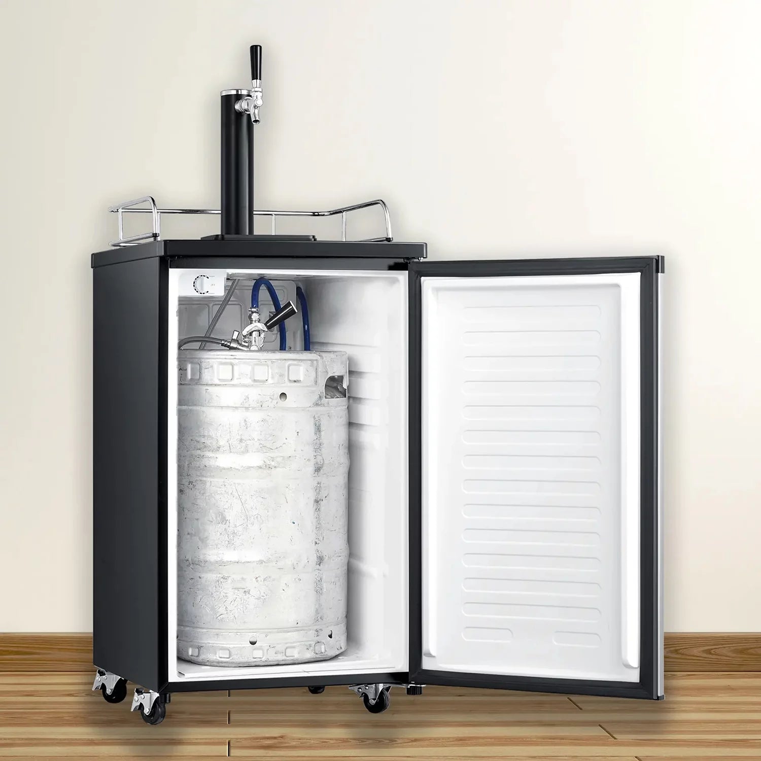 Single Tap Kegerator, 4.9 cu. ft, Black L9104