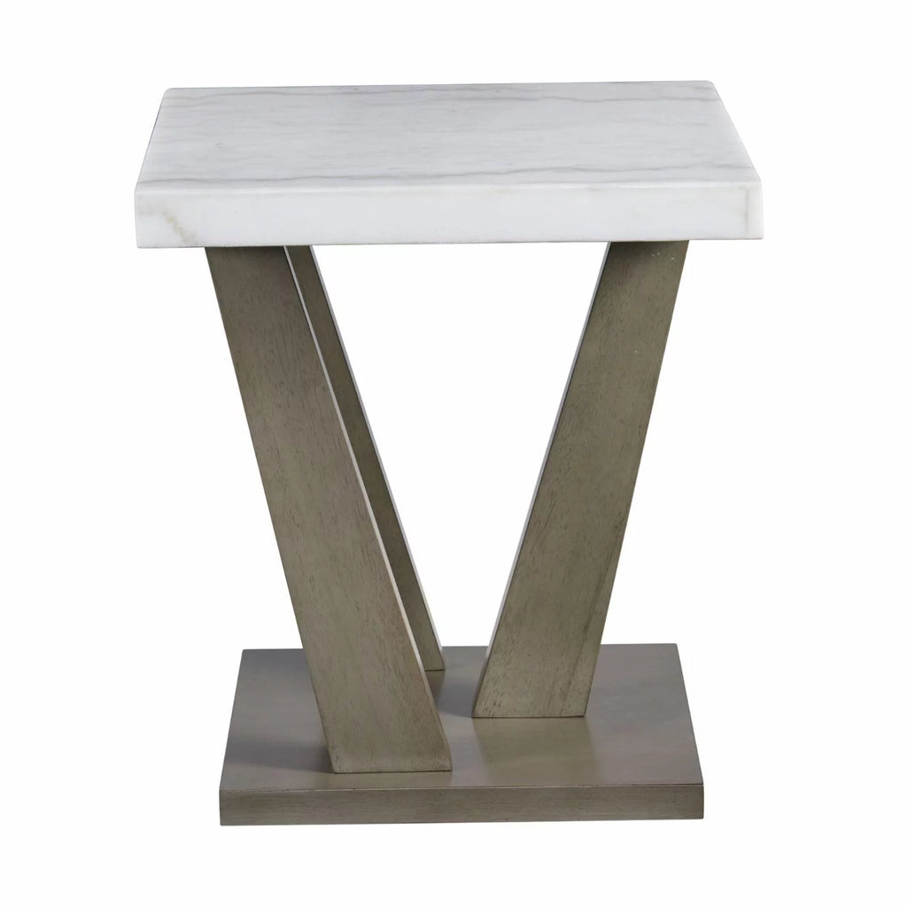 Gray Square End Table A361139