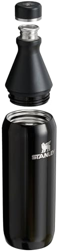 20 oz Insulated Stainless Steel Black Bottle O3407