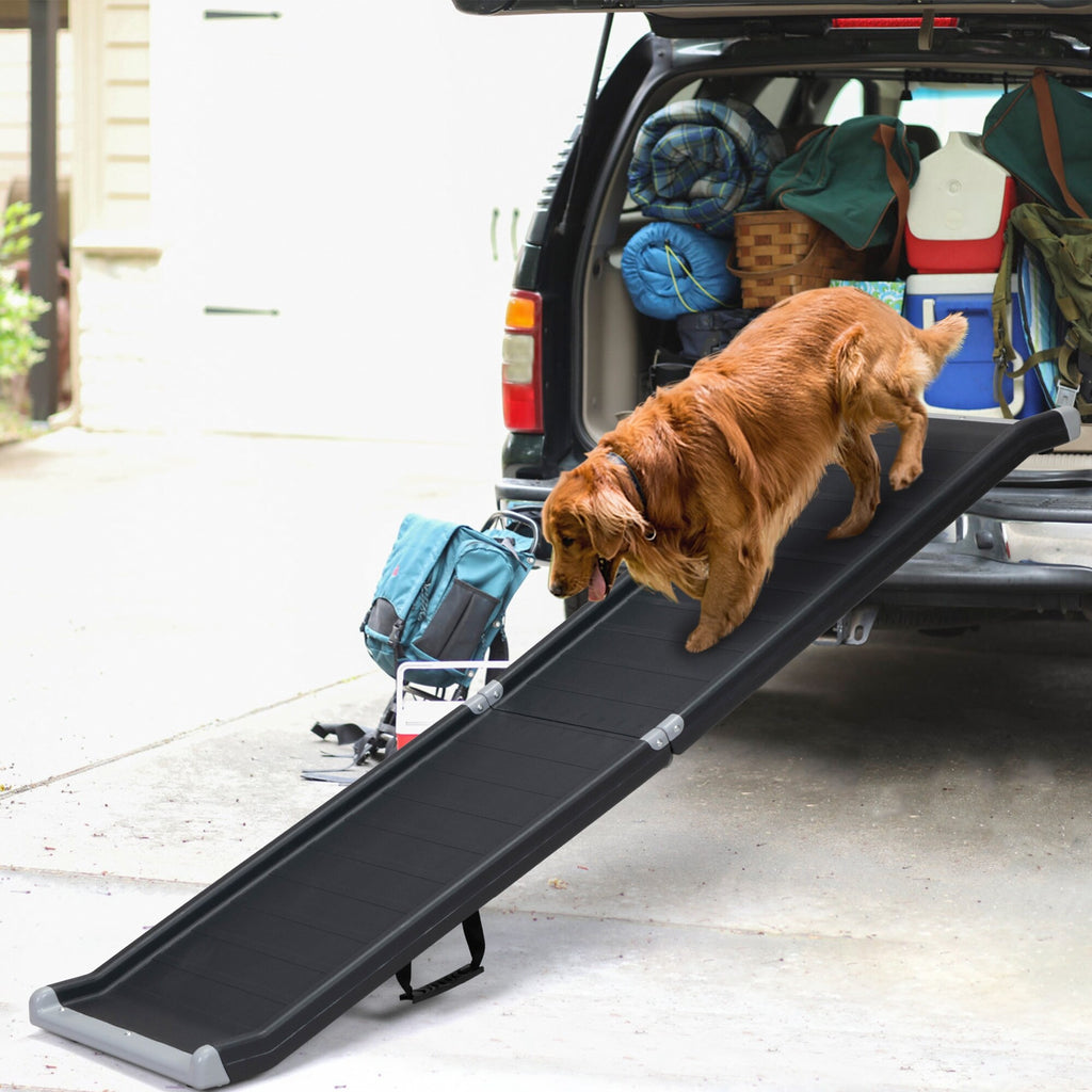 Black Folding Pet Ramp for Cars D708