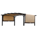 Universal Canopy Cover Replacement For 12X9 Ft Curved Outdoor Pergola O253902