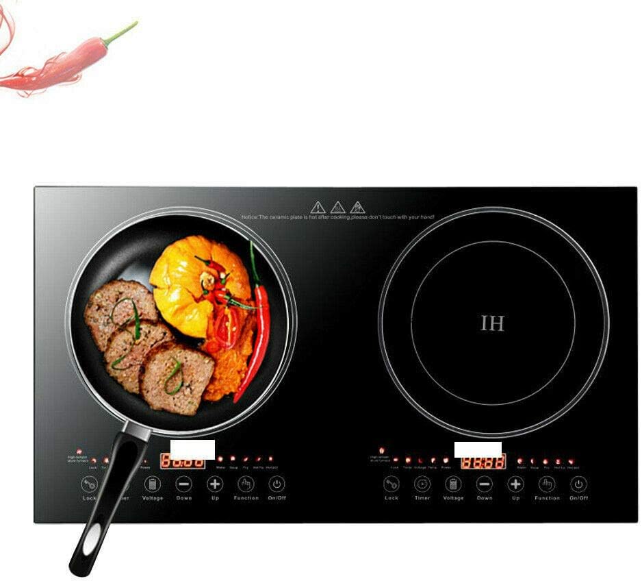 Dual Induction Cooktop 2400W Portable Electric Stove Burner Hot Plate R59324