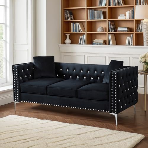 Blue Velvet 2 Piece Sofa Set D426