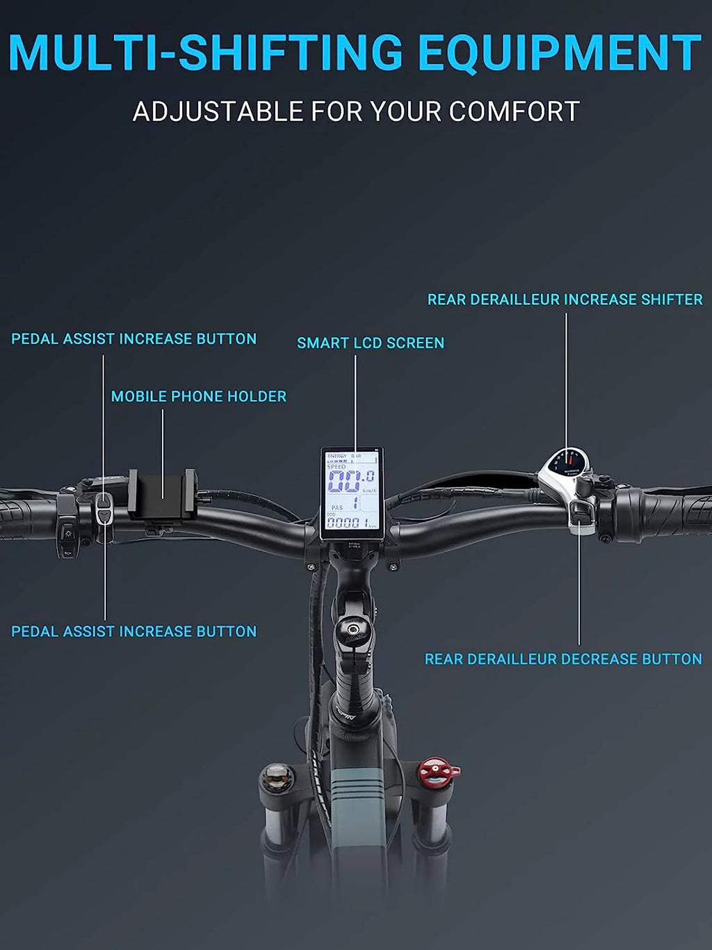 750W 48V 14AH Removable Battery 20" x 4.0 Fat Tire 7-Speed Electric Bike R419