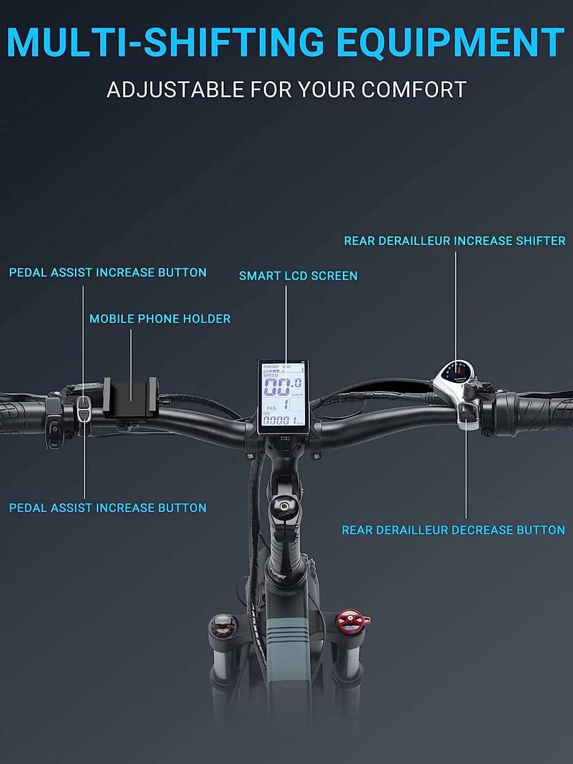 750W 48V 14AH Removable Battery 20" x 4.0 Fat Tire 7-Speed Electric Bike R419