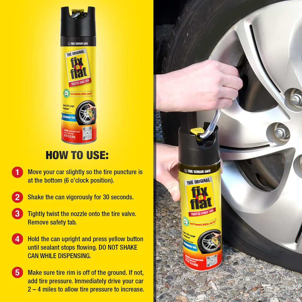 16 oz. Aerosol Tire Repair and Inflator, Pack of 6 N8095