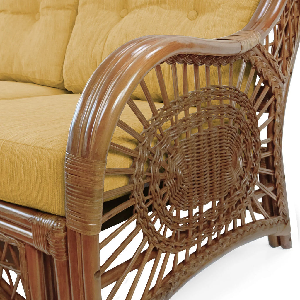 Three-Seater Sofa with Light Brown Cushions B56590