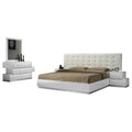 White Gloss 5-Piece King Bedroom Set D4699