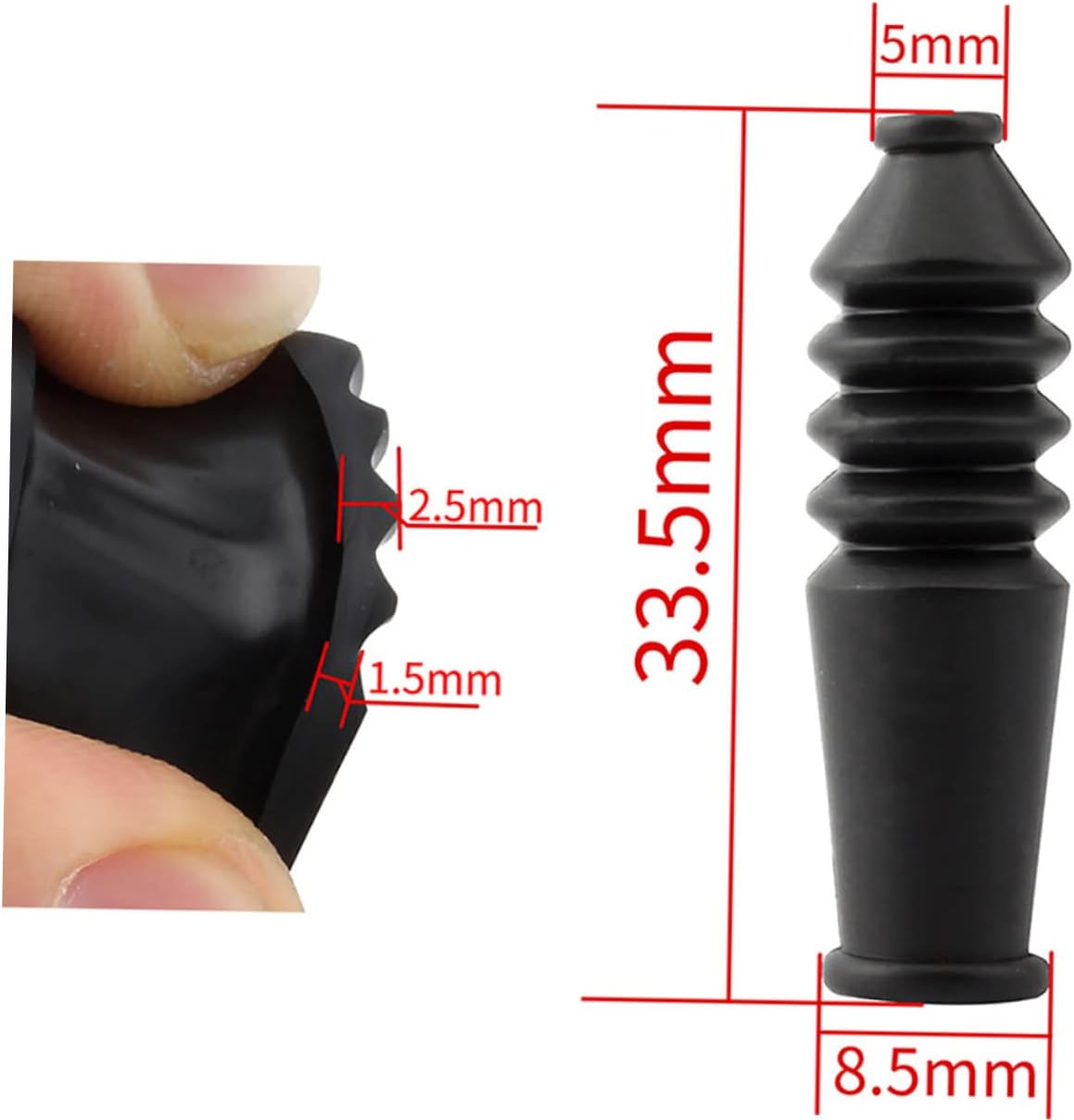 20 Pcs Brake Cable Road Bike Brake Boot Bike Cable End Caps D829