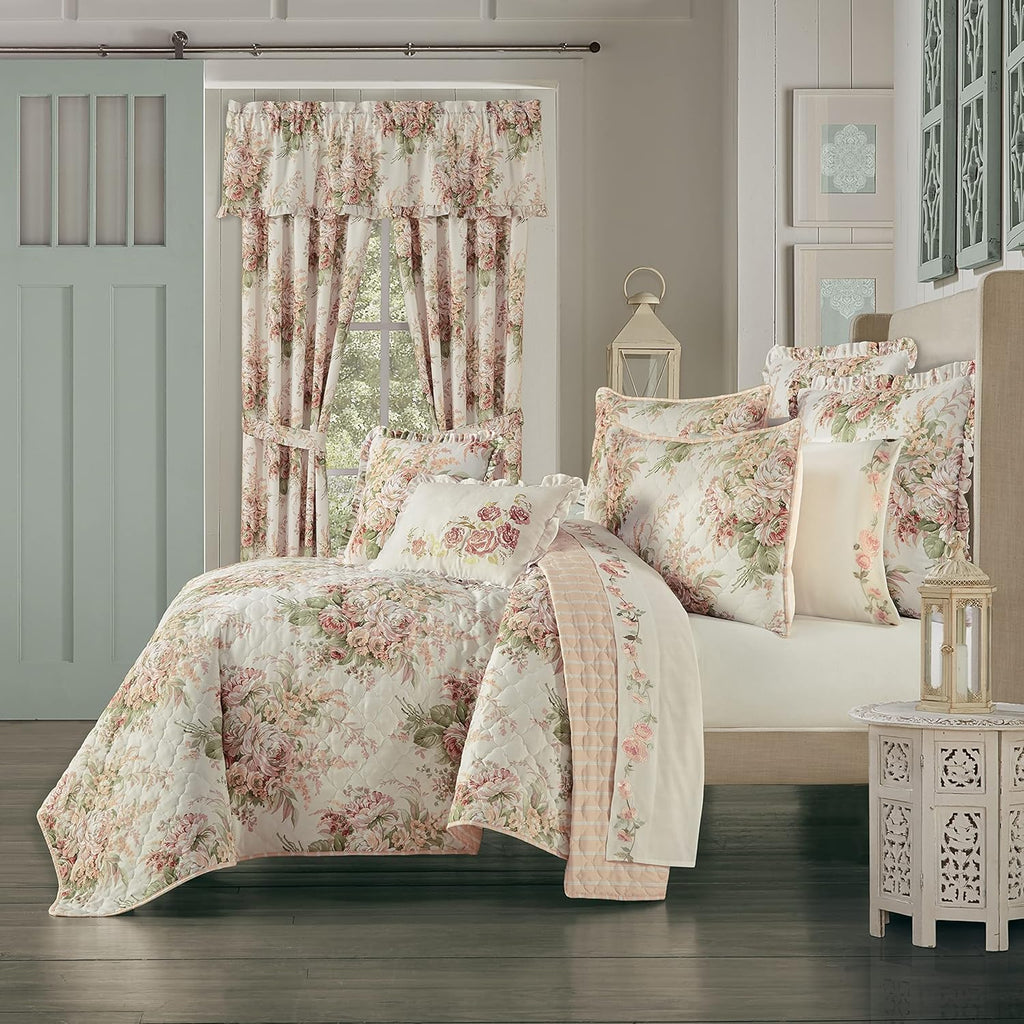 Coral Full/Queen 3Pc Quilt Set M523