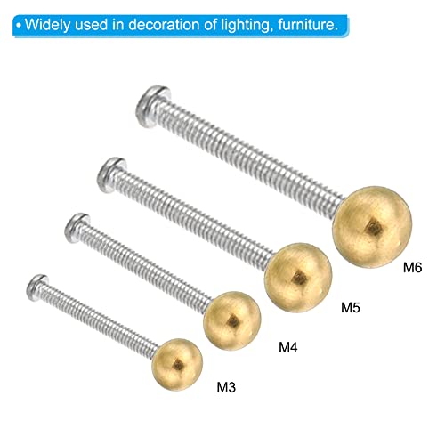 10 Pack Brass M3x0.5 Thread Cap Nuts J382406