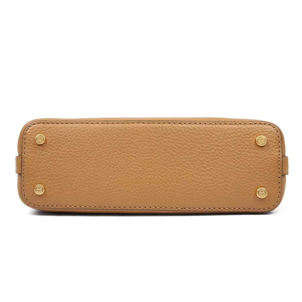 Pebbled Leather Micro Satchel Crossbody Bag V993752