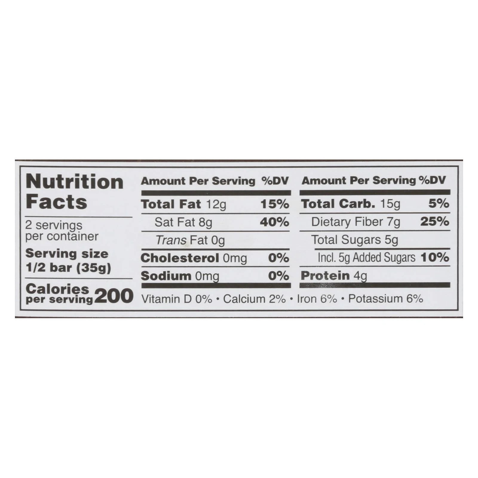 2.5 OZ Dark Chocolate Bar D824
