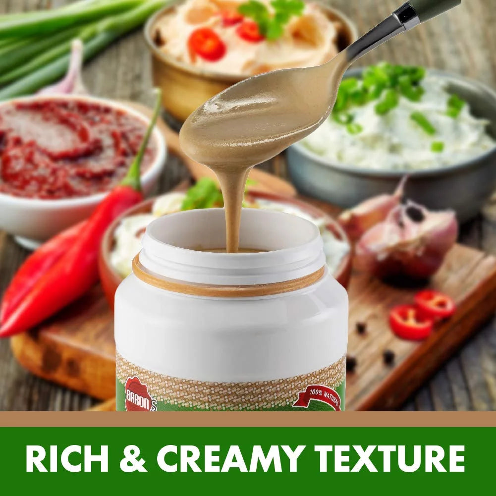Organic Pure Tahini Sesame Paste 16oz Jars (12 Pack) Y17691