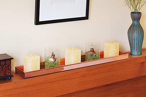 Copper Rectangular Windowsill Plant Tray, 29-in S1941