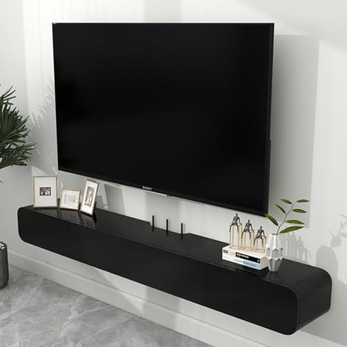 White Wall Mounted TV Stand Cabinet with Door, 120CM X378877