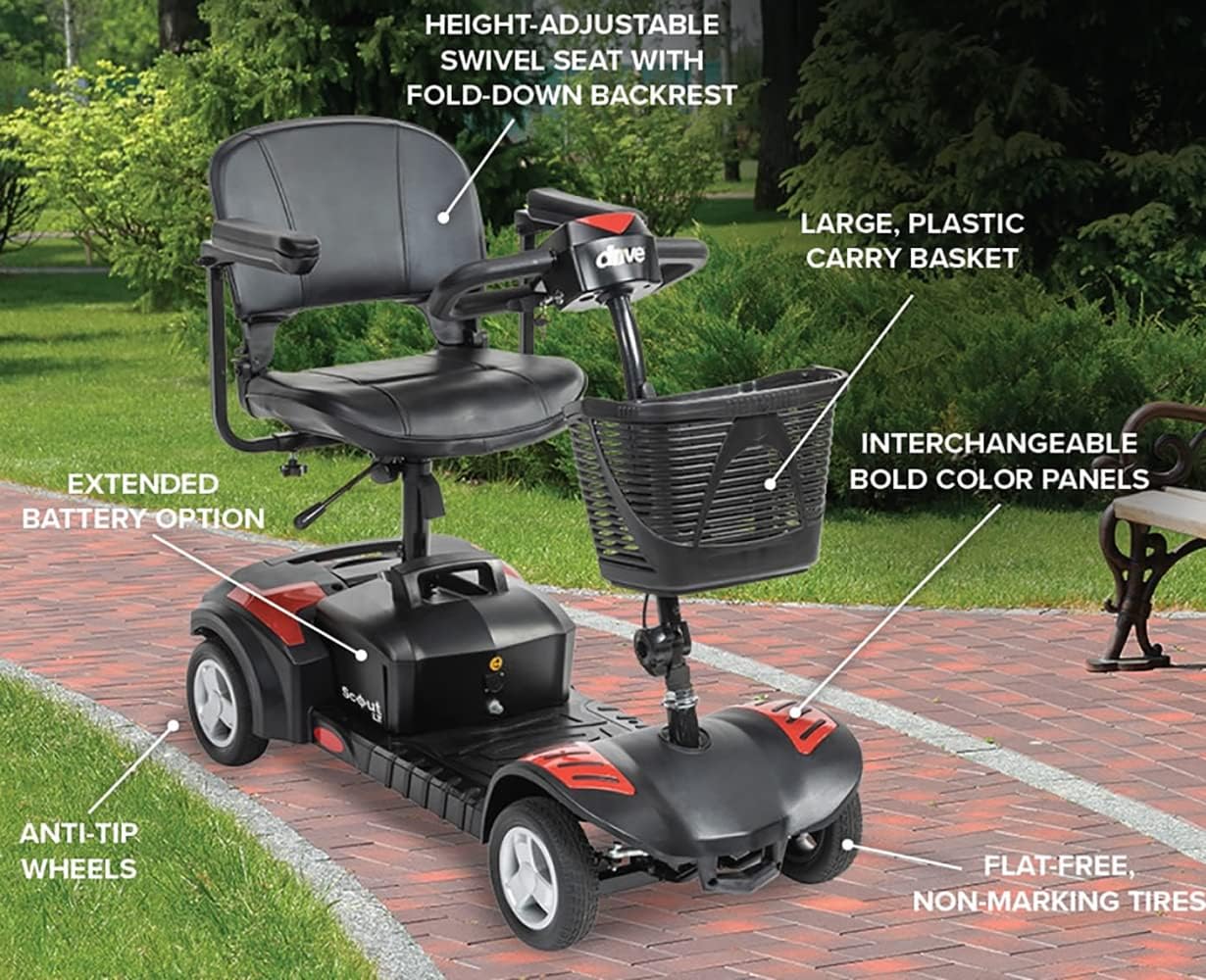 Blue 4-Wheel Travel Mobility Scooter M216564