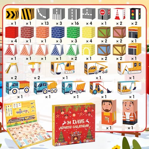 100PCS Magnetic Building Blocks Advent Calendar S236480