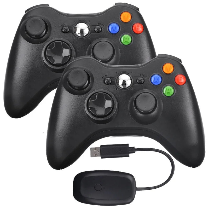 Black Xbox 360 S 4GB Game Console with 2 Wireless Controllers Y409020