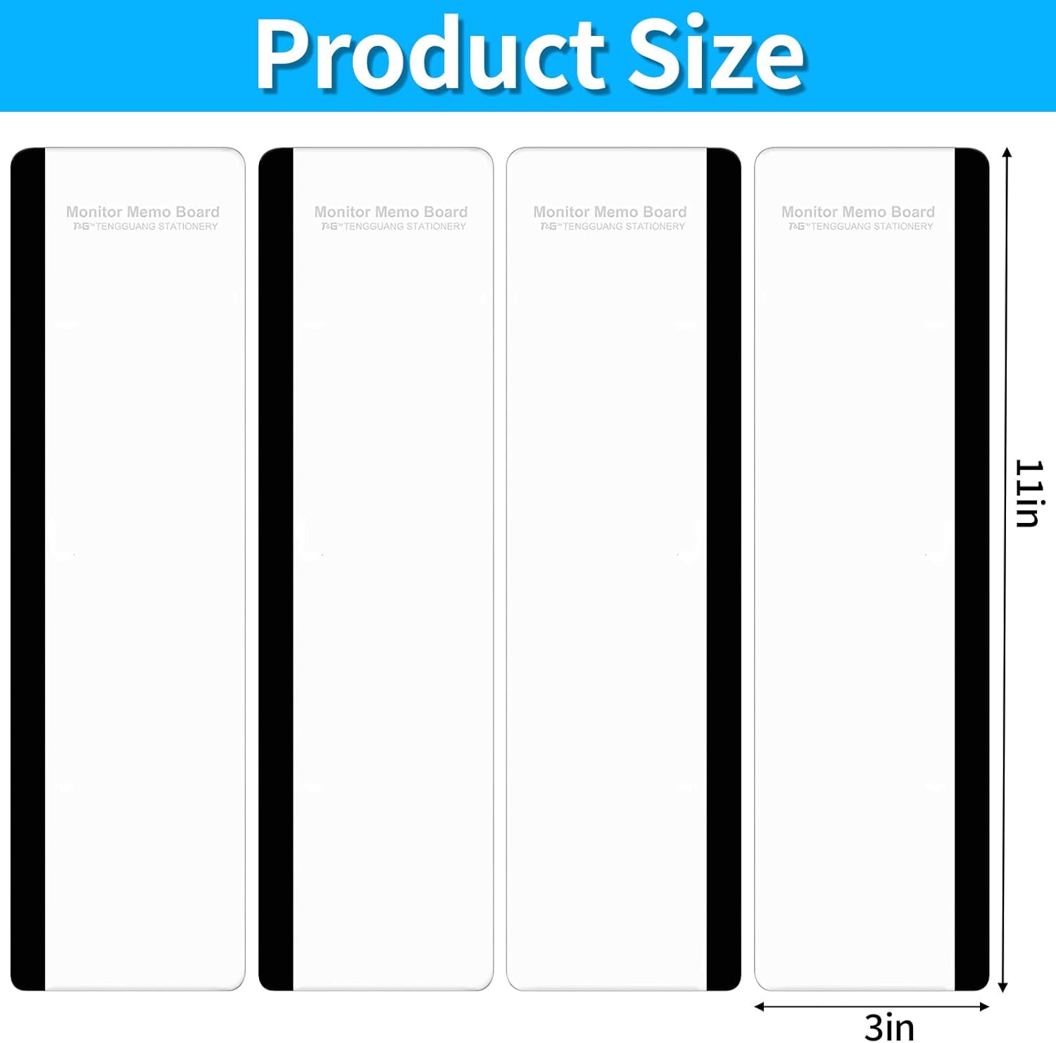 4PCS Acrylic Computer Monitor Memo Board E7239