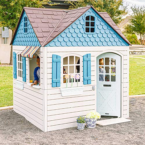 6ft x 6ft x 7 ft Tall Plastic Outdoor Playhouse F63871
