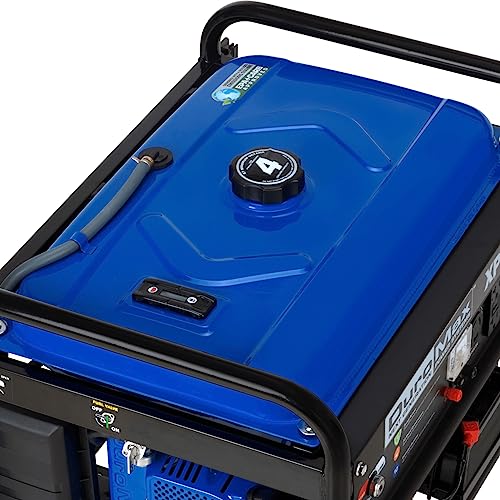 Blue Black Gas Powered Portable Generator 4400 Watt Electric Start H42511