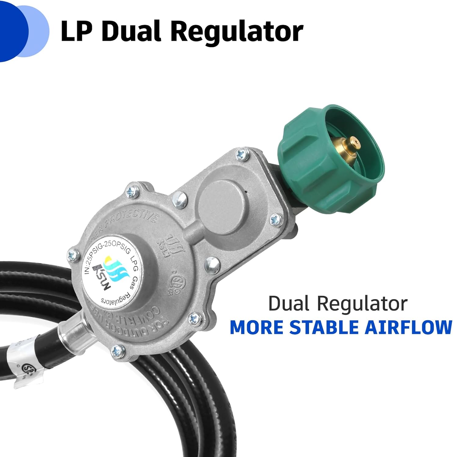 5FT Two Stage Propane Regulator with Hose P625