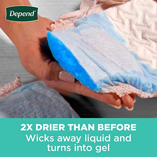 Disposable Maximum Blush Medium Adult Incontinence Underwear for Women, 30 Count G307238