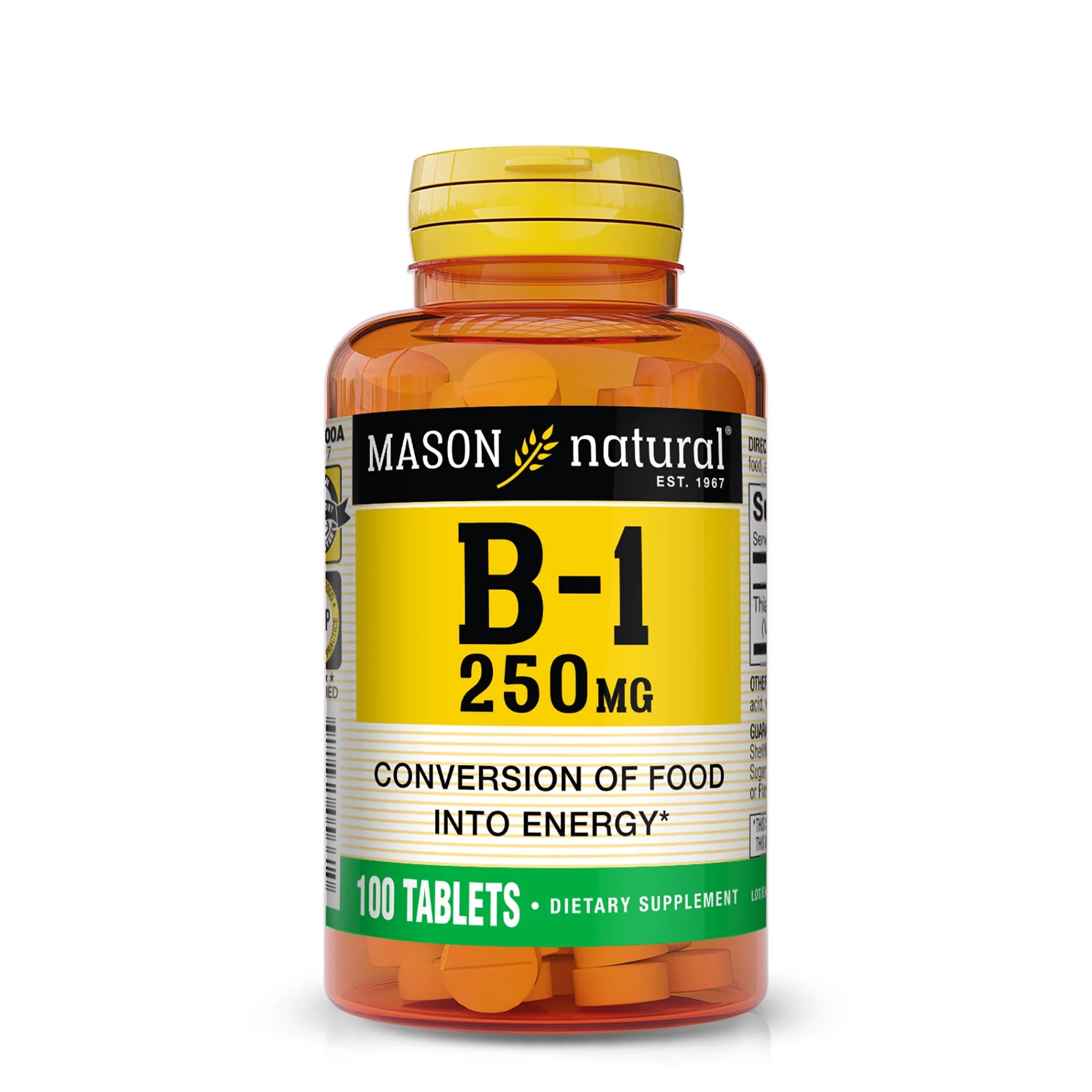 (5 pack) Vitamin B1 250 mg, 100 Tablets Q750788