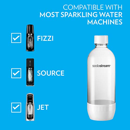 Black 1L Carbonating Bottle Twinpack Y135