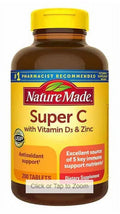 200 Tablets Vitamin C with Vitamin D3 and Zinc E8103