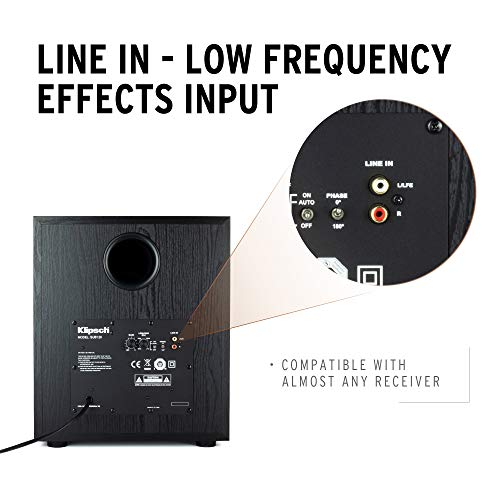 Black Subwoofer Speaker Pair K593
