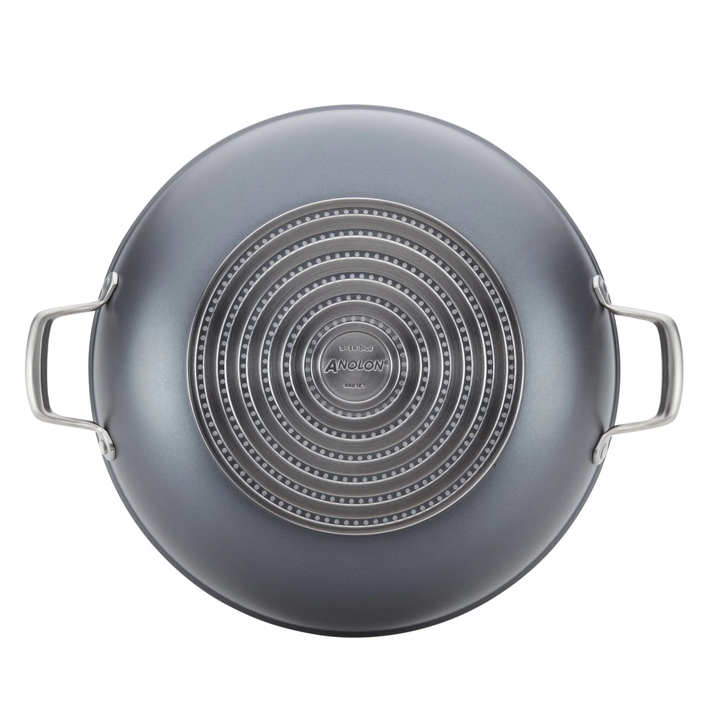 13.5-Inch Hard-Anodized Nonstick Wok with Lid X624832