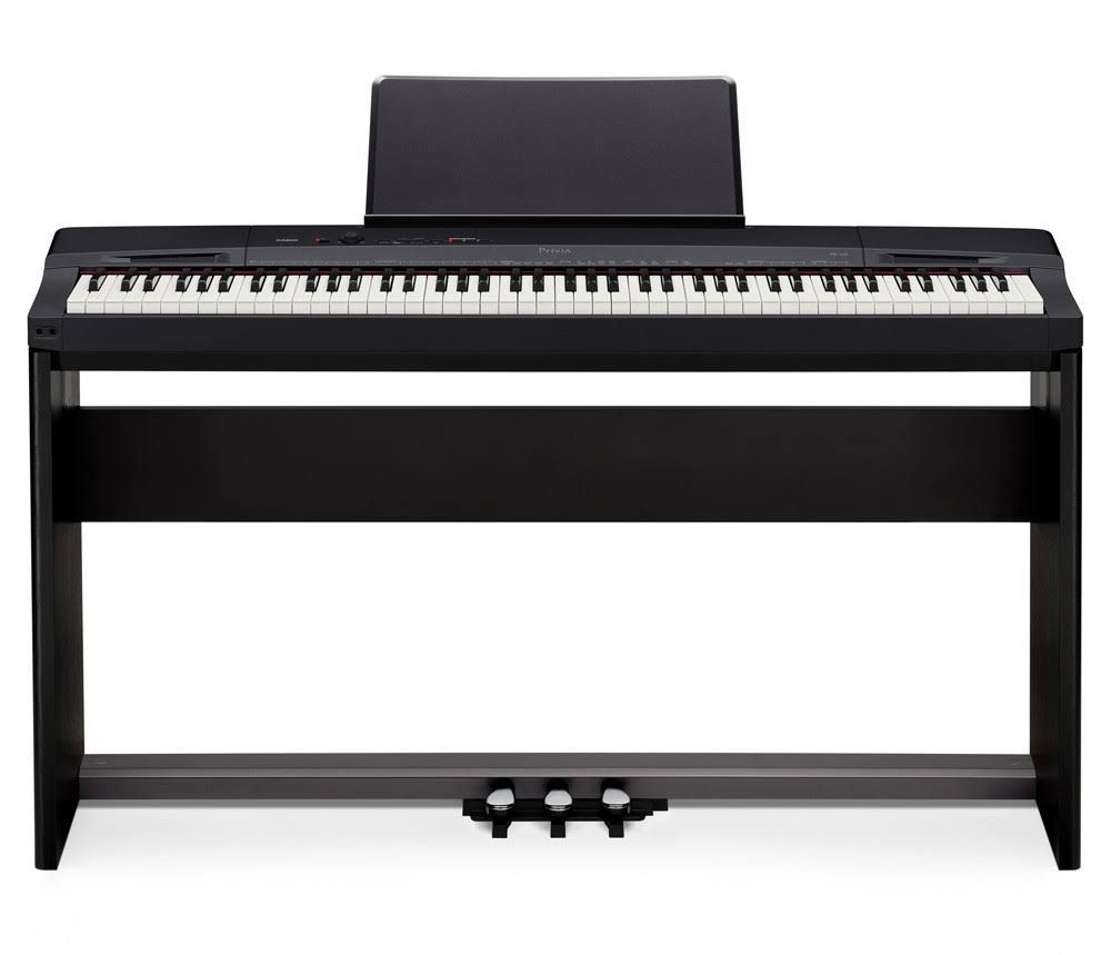 Black Digital Piano with Stand and Pedals B73156
