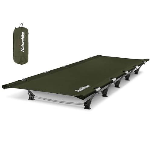 Black Ultralight Folding Camping Cot D777