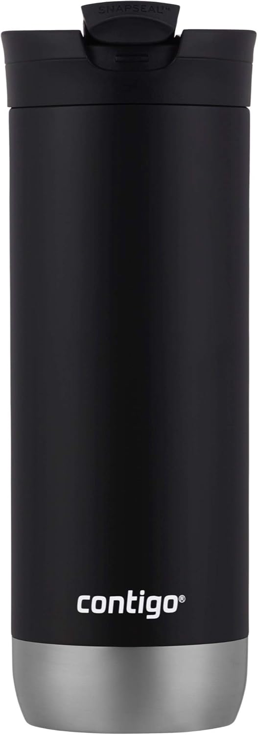 Stainless Steel Travel Mugs with Splash-Proof Lids J87734