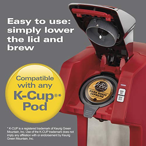 Black & Chrome Single-Serve Coffee Maker I837
