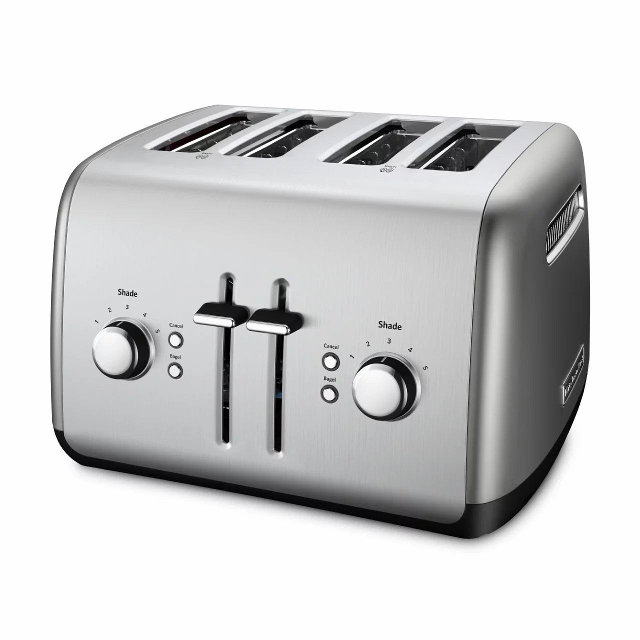 Brushed Stainless Steel 4-Slice Toaster with Manual High-Lift Lever F953