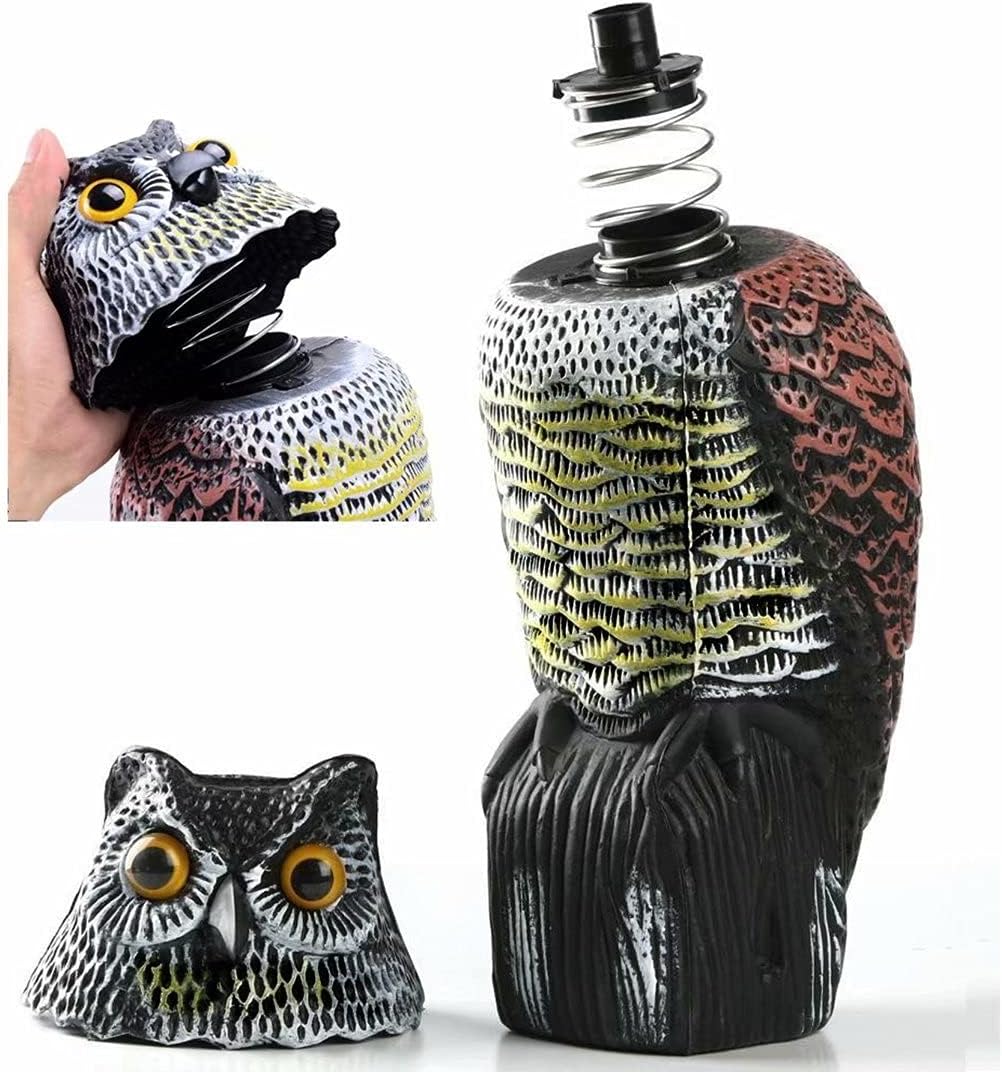 Realistic Owl Decoy with 360 Rotate Head P9476