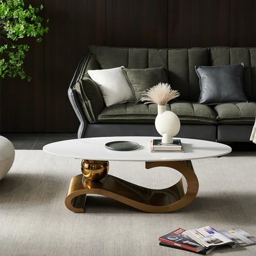 Gold Marble Top Coffee Table F4968