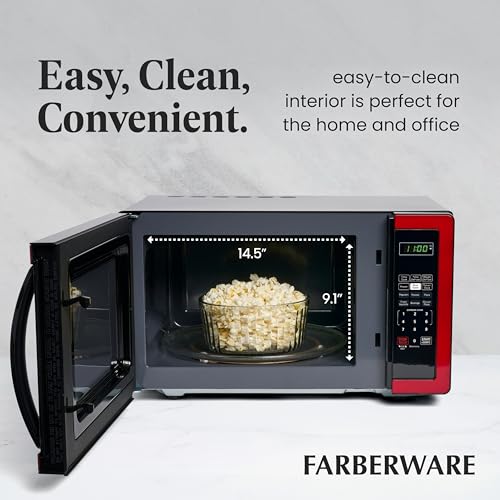 1000 Watts 1.1 cu ft Black Stainless Steel Microwave Oven N942304