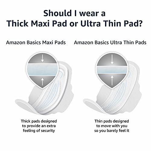 Thick Maxi Pads with Flexi-Wings, Unscented, Size 4, 28 Count L322