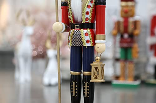 14 inches Wooden Nutcracker Christmas Decoration White T21316