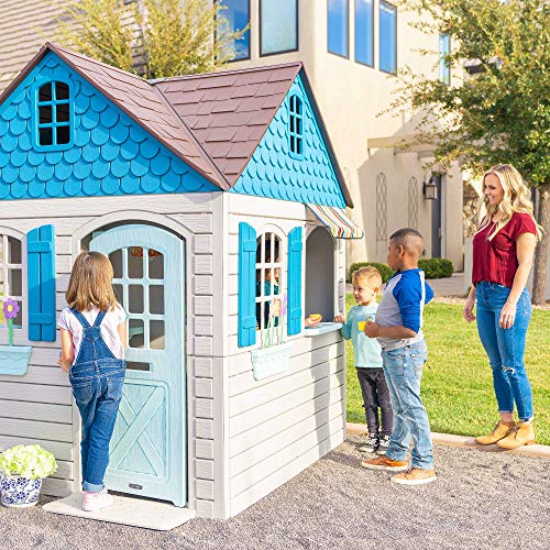 6ft x 6ft x 7 ft Tall Plastic Outdoor Playhouse F63871