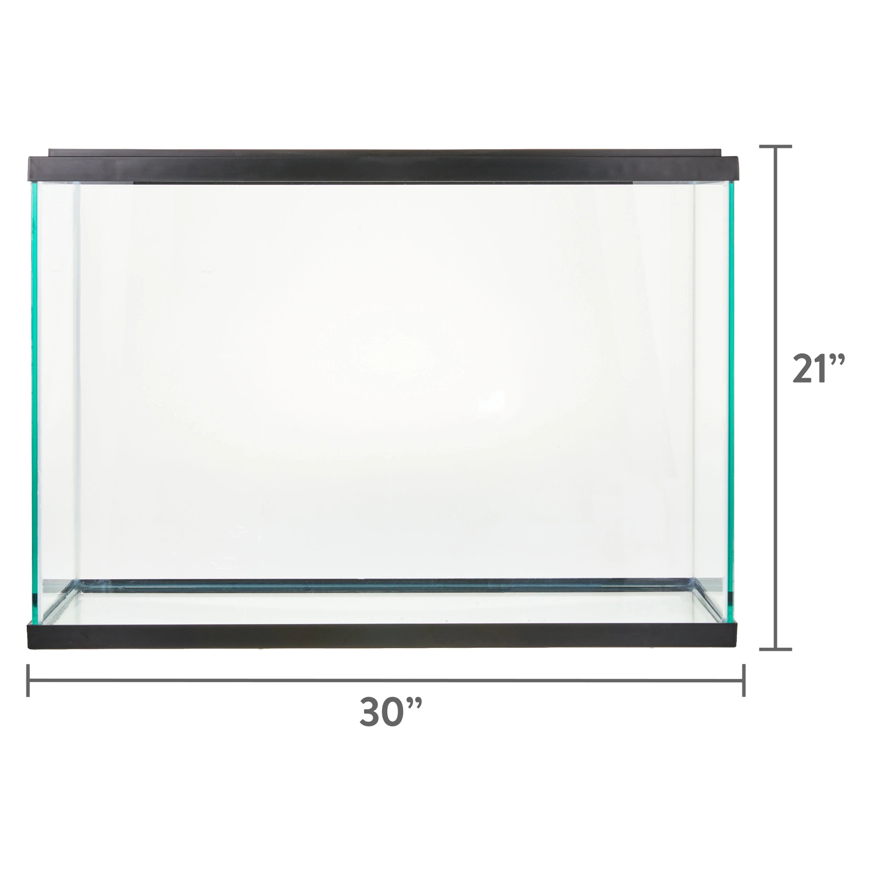Black 29 Gallon Glass Aquarium Starter Kit Q923